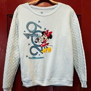 Disney Light Blue Crew Neck Sweater with Minnie Mouse Design